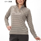 ミズノ(MIZUNO) ブレスサーモ･ボーダーニットジップネックシャツ Women’s 73EW10956 シャツ･ポロシャツ(レディース)