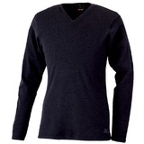 ミズノ(MIZUNO) フライス長袖VネックTシャツ Men’s 73TM19108 長袖Tシャツ(メンズ)