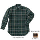 ムッシュ(MUSSHU) アクリル+速乾メンズチェックシャツ 55210 長袖シャツ(メンズ)