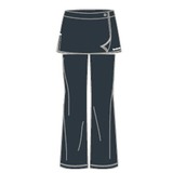 Reebok(リーボック) デルタパンツ(デタッチャブルスカート付) 女性用 K36759 ロング･クロップドパンツ(レディース)