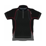 Reebok(リーボック) S/S TAIKAN ダブルレイヤー ジップトップ 男性用 K36938-692613 半袖シャツ(メンズ)