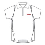 Reebok(リーボック) TAIKAN ダブルレイヤー ジップアップ ポロシャツ男性用 K32885-648316 半袖シャツ(メンズ)