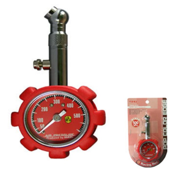 エーモン工業 エアゲージ(レーシングレッド) 6782 ケア用品