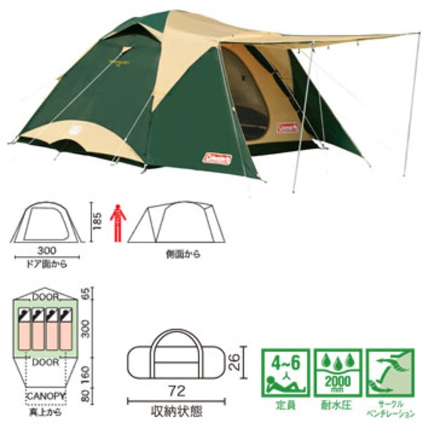 Coleman  Tough Wide Dome Tent 300EX