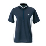 ミズノ(MIZUNO) ドライベクター･ライトインナー半袖ジップネックシャツ Women’s 73EL204 シャツ･ポロシャツ(レディース)