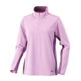 ミズノ(MIZUNO) ブリーズライトメッシュボーダー長袖ジップネックシャツ Women’s 73EL231 シャツ･ポロシャツ(レディース)