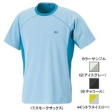 ミズノ(MIZUNO) ブリーズライトメッシュボーダー半袖Tシャツ Men’s 73TF232 半袖Tシャツ(メンズ)