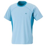 ミズノ(MIZUNO) ブリーズライトメッシュボーダー半袖Tシャツ Men’s 73TF232 半袖Tシャツ(メンズ)