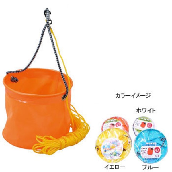 プロマリン(PRO MARINE) EVA反転バケツ 丸 18 ロープ付 EG-180 バッカン･バケツ･エサ箱