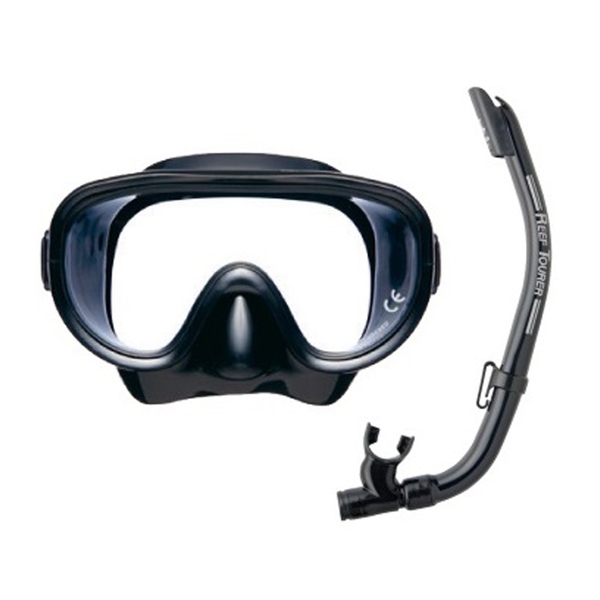 リーフツアラー 大人用マスク&スノーケルセット シリコン素材 RC1116Q スノーケリング用品