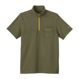 LATERRA(ラテラ) バンブーH/Sジップアップ LS58156 半袖Tシャツ(メンズ)