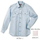 ムッシュ(MUSSHU) 風通るしじら織りレディスチェックシャツ 50325 シャツ･ポロシャツ(レディース)