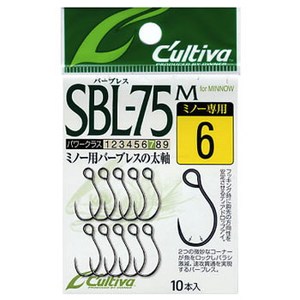 オーナー針 シングル75バーブレス(ミノー用) S-75BLM 11626 シングルフック(トラウト用)
