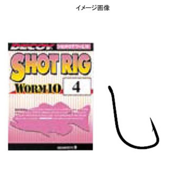 カツイチ(KATSUICHI) ワ-ム10 ショットリグ   ワームフック(マス針タイプ)