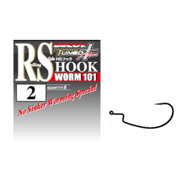 カツイチ(KATSUICHI) ワーム101 RSフック   ワームフック(オフセット)