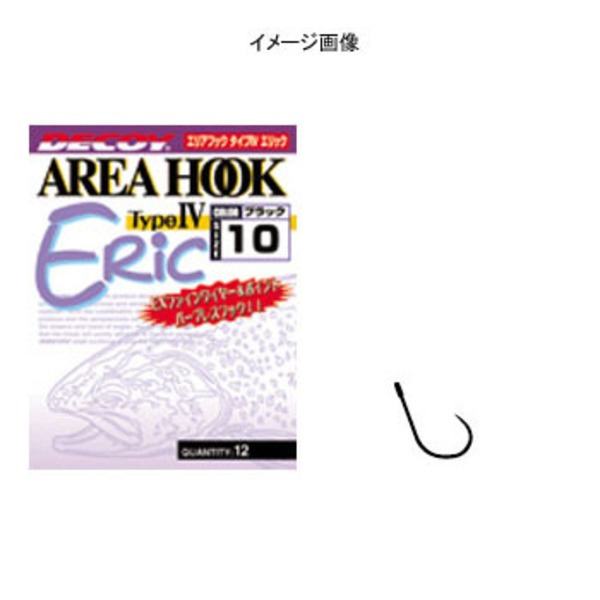 カツイチ(KATSUICHI) エリアフックタイプIV エリック   シングルフック(トラウト用)
