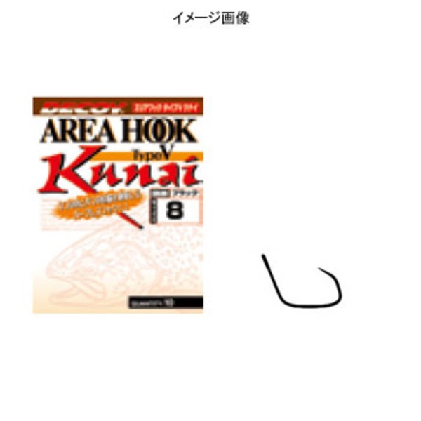 カツイチ(KATSUICHI) エリアフックタイプV クナイ   シングルフック(トラウト用)