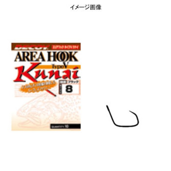 カツイチ(KATSUICHI) エリアフックタイプV クナイ   シングルフック(トラウト用)