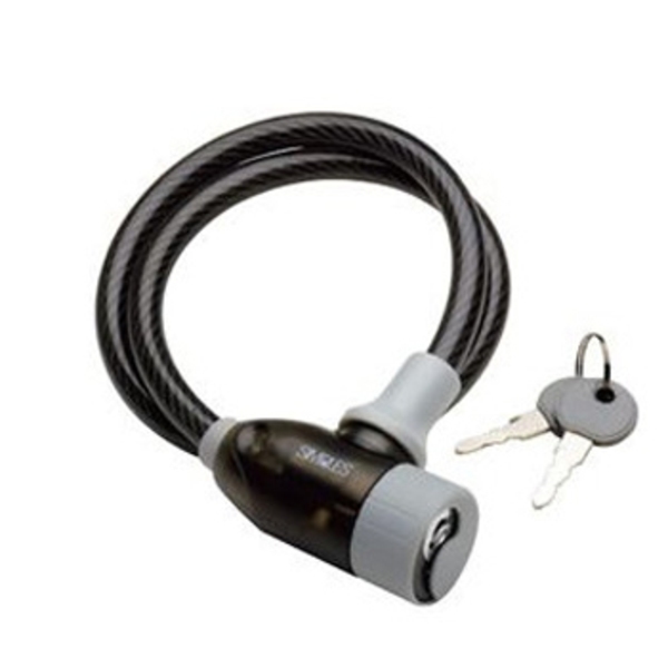 tate(タテ) UNI ワイヤー ロック 10x600 スモーク (カギ2ケ)   鍵･ロック