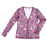 プリミティ(primity) うみうさぎ 迷彩シースルーカーディガン PTP003 ニット･セーター(レディース)