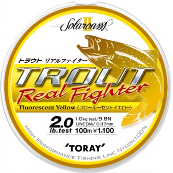 東レモノフィラメント(TORAY) ソラロームIIトラウト リアルファイター 100m   トラウト用ナイロンライン