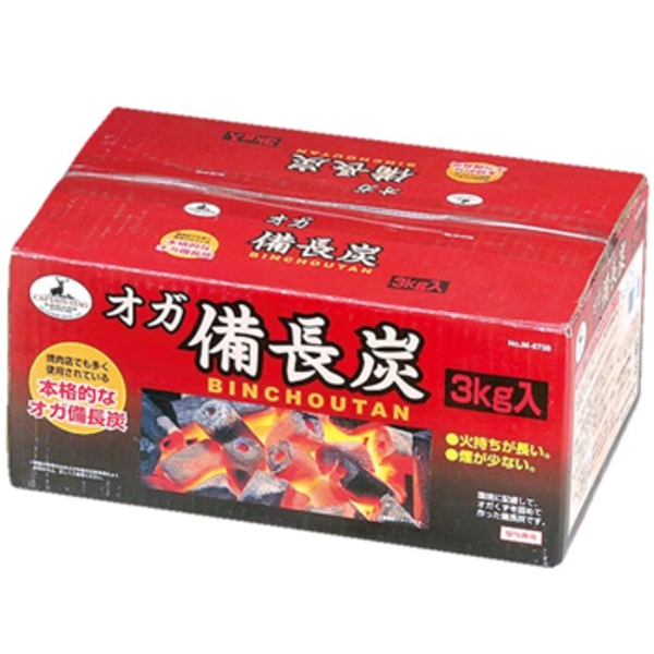 キャプテンスタッグ(CAPTAIN STAG) オガ備長炭3kg M-6738 炭&まき