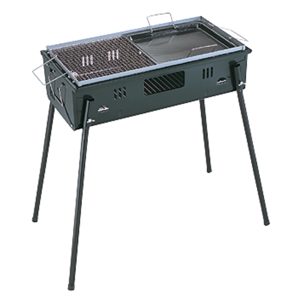 キャプテンスタッグ(CAPTAIN STAG) リフトアップ バーベキューコンロ(ツイン) M-6473 BBQコンロ(脚付き)
