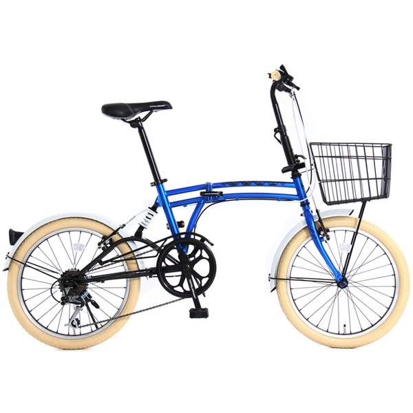 ドッペルギャンガー(DOPPELGANGER) M6 シリーズ 【20インチ 折りたたみ自転車】 m6 BLUE 20インチ変速付き折りたたみ自転車
