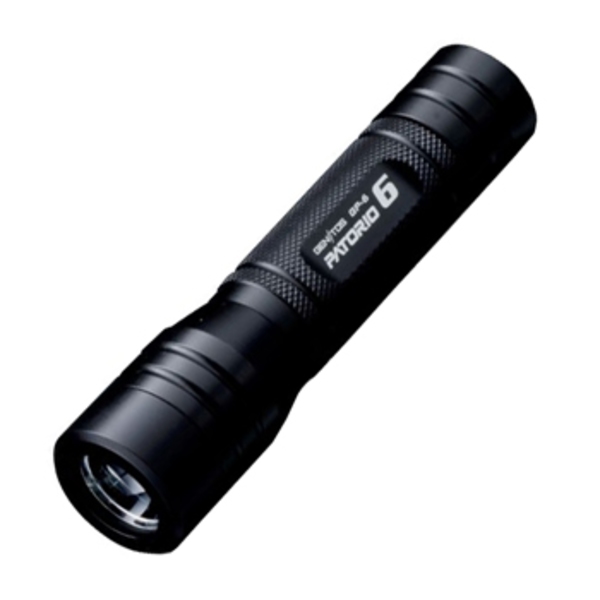 GENTOS(ジェントス) パトリオ6 ブラックボディ GP-6BK 最大26ルーメン 単三電池式 GP-6BK ハンディライト