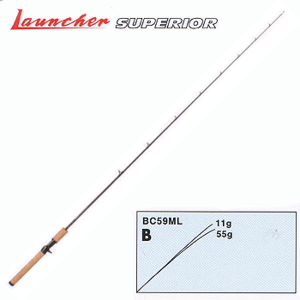 テンリュウ(天龍) ランチャー スーペリア BC59ML   1ピースベイトキャスティング