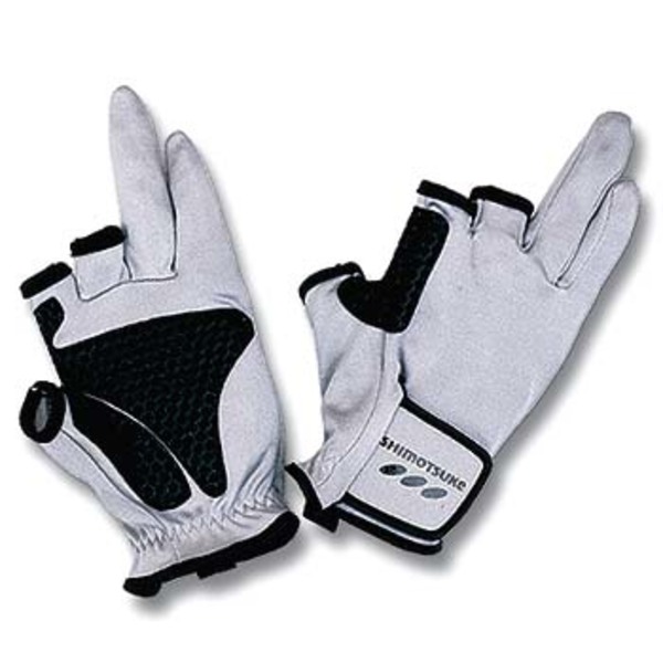 下野(しもつけ) L..Lフィッシンググローブ 3本切   スリーフィンガーレス(フィッシング)