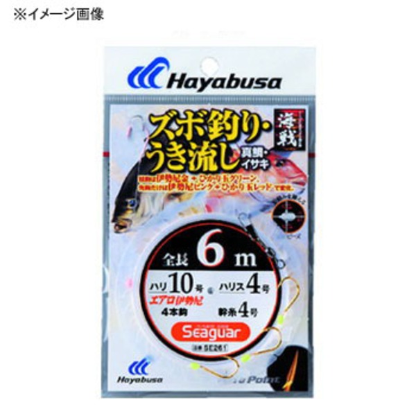 ハヤブサ(Hayabusa) 海戦 真鯛･イサキズボ釣り･ウキ流し 4本鈎 SE261 仕掛け