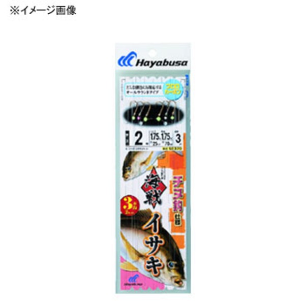 ハヤブサ(Hayabusa) 海戦イサキ チヌ針 3本針2セット SE370-2-2 仕掛け