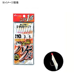 ハヤブサ(Hayabusa) これ一番 金袖針 ハゲ皮サビキ 6本針 HS713 3-0.6