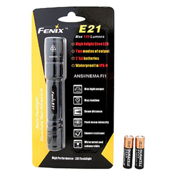フェニックスライトリミテッド(FENIX) E21(単3電池2本パック)   ハンディライト