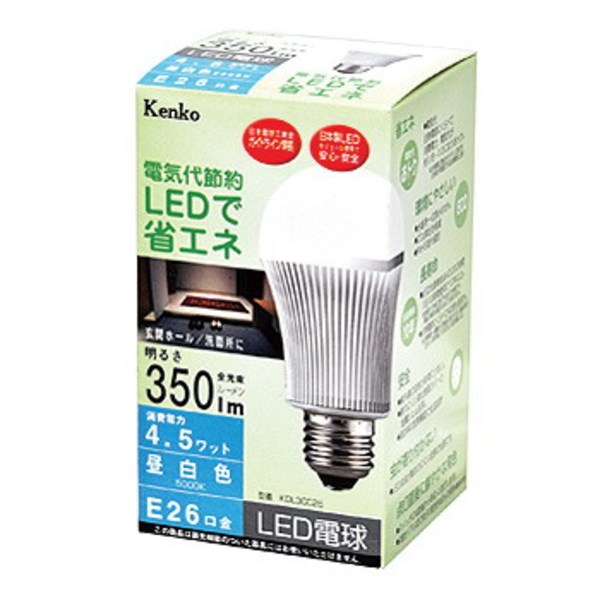 Kenko(ケンコー) 【パーツ】LED電球 昼白色 4.5W KDL3CC26   スペアバルブ