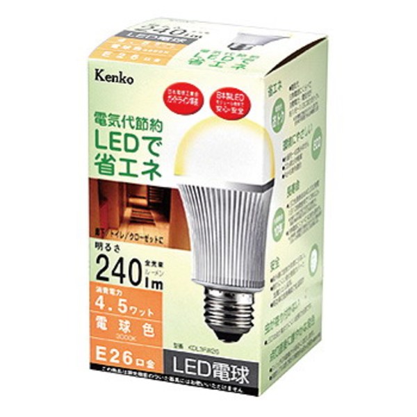 Kenko(ケンコー) 【パーツ】LED電球 電球色 4.5W KDL3FW26   スペアバルブ
