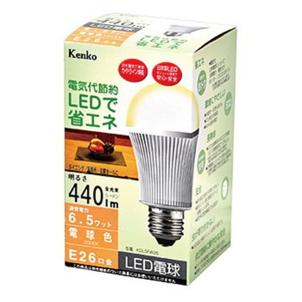 Kenko(ケンコー) 【パーツ】LED電球 電球色 6.5W KDL5FW26   スペアバルブ