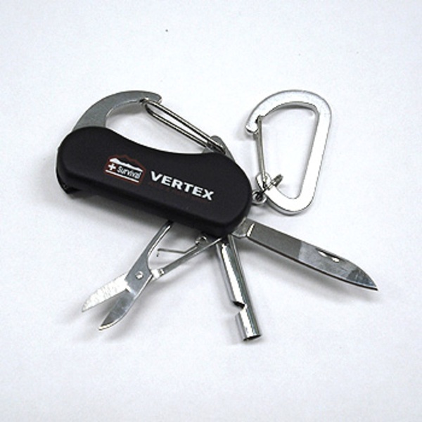 冒険倶楽部工房 カラビナファンクションツール K-11 ライト付きツールナイフ