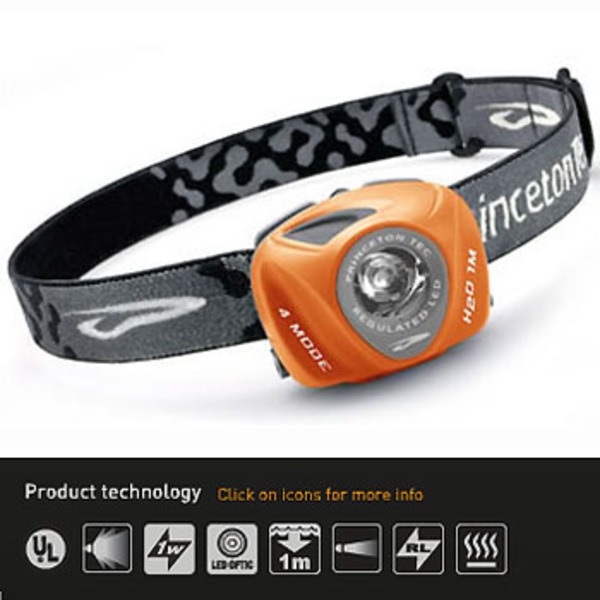 プリンストンテック イオス 1Wヘッドランプ ラクシオンLED   ヘッドランプ