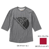 THE NORTH FACE(ザ･ノース･フェイス) JUMBO LOGO 3/4 TEE Men’s AT37862 半袖Tシャツ(メンズ)