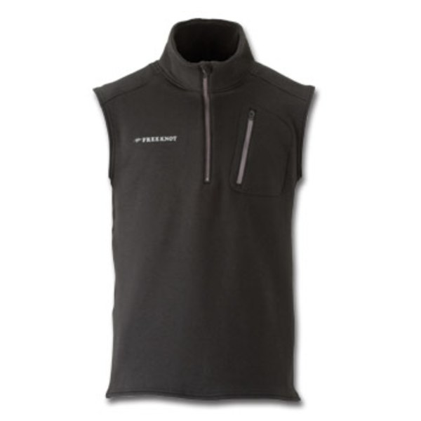 フリーノット(FREE KNOT) ハヤブサ フリーノット レイヤーテックジップアップベスト シープバック超厚手 Y1613 フィッシングシャツ