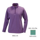 ミズノ(MIZUNO) ブレスサーモ ボーダーニット長袖ジップネックシャツ Women’s 73EW20919 シャツ･ポロシャツ(レディース)
