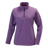 ミズノ(MIZUNO) ブレスサーモ ボーダーニット長袖ジップネックシャツ Women’s 73EW20964 シャツ･ポロシャツ(レディース)