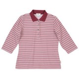ミズノ(MIZUNO) ブリーズライト(R)オゾンコットンボーダー衿付シャツ Women’s A58EW01666 シャツ･ポロシャツ(レディース)