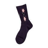 ミズノ(MIZUNO) ブレスサーモ ノンパイルアーガイル柄ソックス Women’s 73UW22267 ハイ･クルーソックス