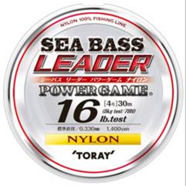 東レモノフィラメント(TORAY) シーバスリーダー パワーゲームナイロン 30m   シーバス用ショックリーダー