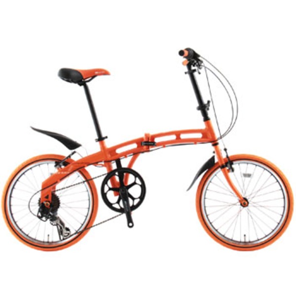 ドッペルギャンガー(DOPPELGANGER) 212 tangerine 212 20インチ変速付き折りたたみ自転車