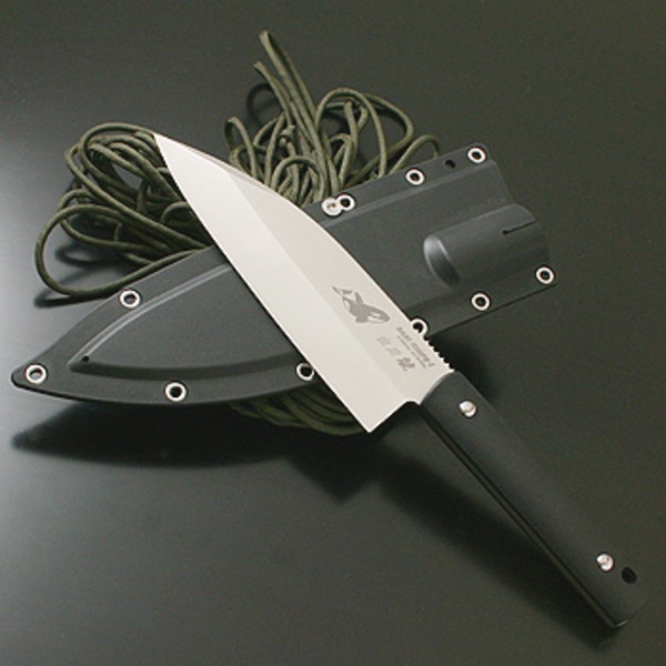 G･サカイ サビナイフ4 出刃シャチ 両刃   シースナイフ