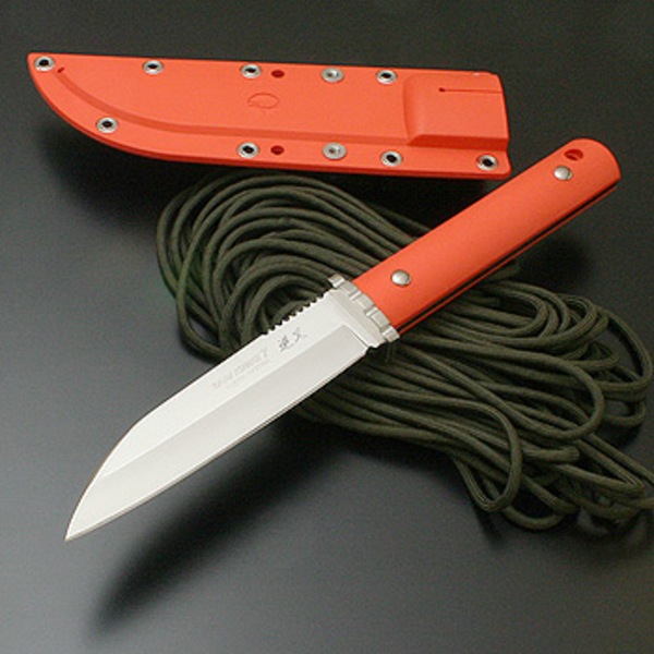 G･サカイ サビナイフ7 逆叉 オレンジ柄   シースナイフ